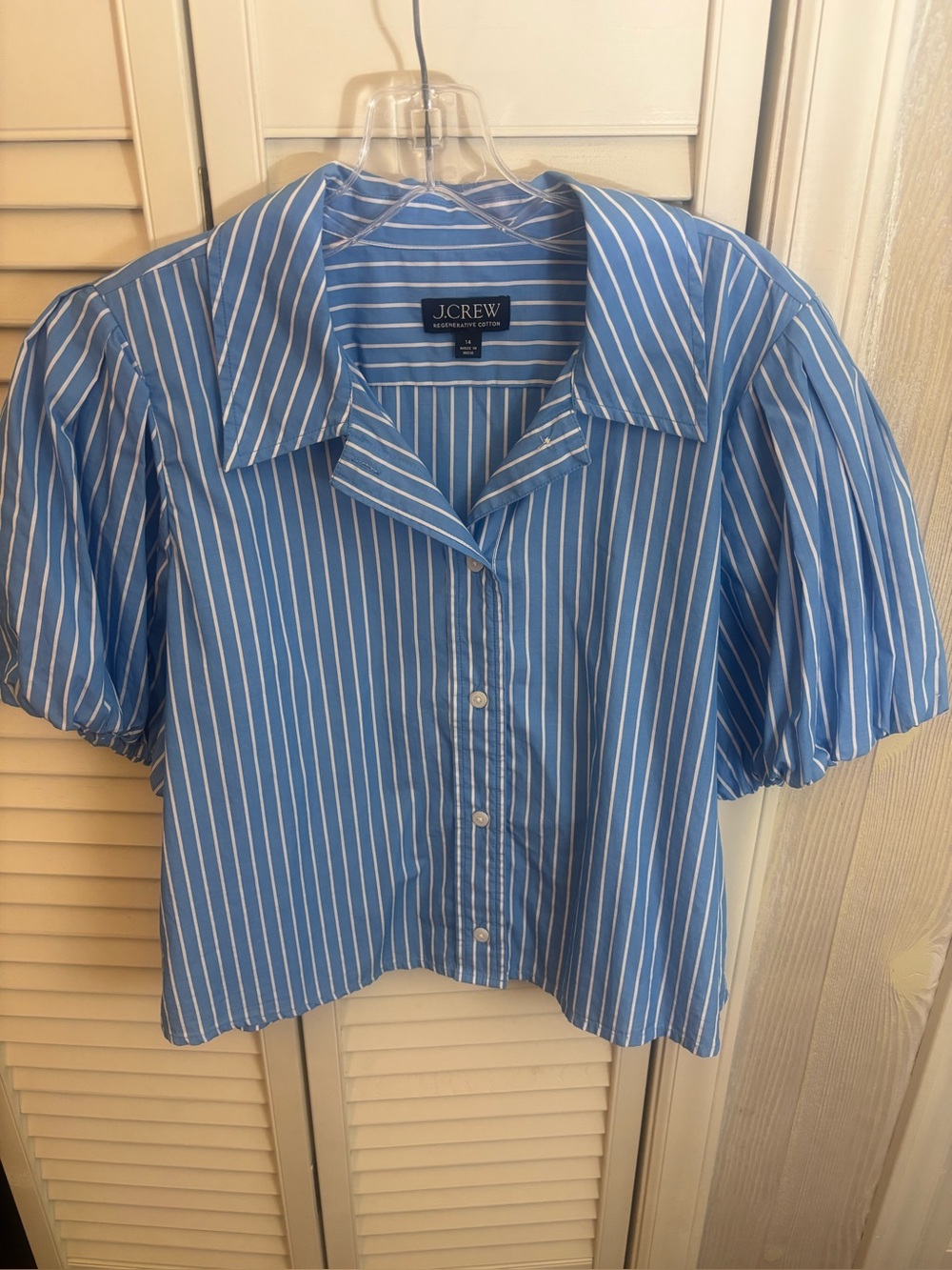 J. Crew Gamine Puff-Sleeve Shirt